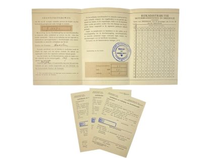 Original WWII German/Dutch document grouping regarding motor vehicles