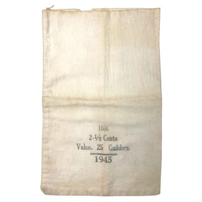 Original WWII Allied money sack for Dutch currency in 1945