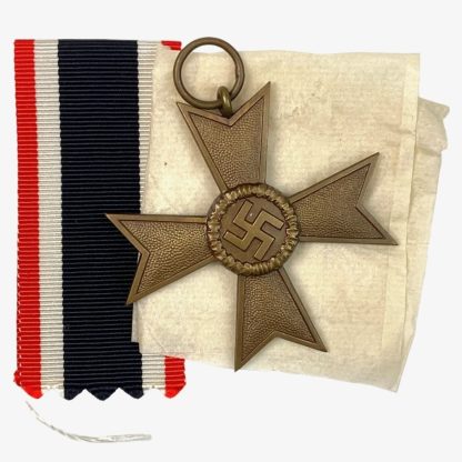 Original WWII German War merit Cross without swords – Deschler