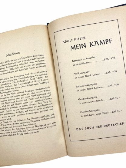 Original WWII German MK book 1944
