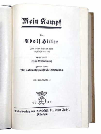 Original WWII German MK book 1936