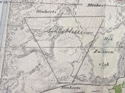 Original Pre 1940 Dutch army map of Schoorl