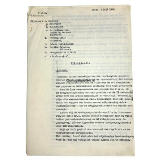 Original WWII Dutch Air Force report 2e Luchtvaartregiment May 1940