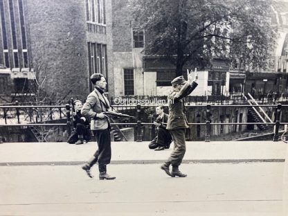 Original WWII Dutch large size liberation of Utrecht photo