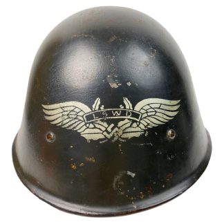 Original WWII Dutch M27 Luftschutz Warndienst helmet