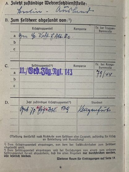 Original WWII German WH Soldbuch from a Dutch Wehrmacht (Heer) volunteer