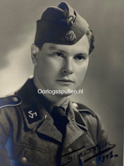 Original WWII Flemish Waffen-SS portrait photo