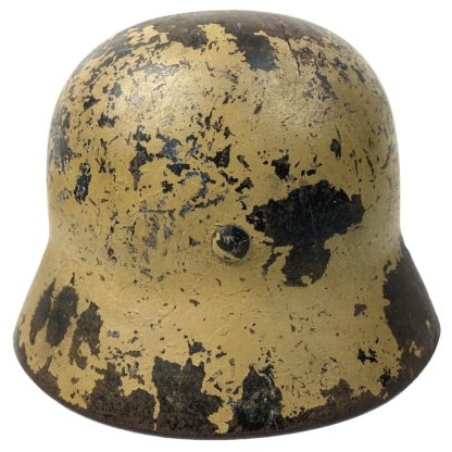 Original WWII Luftwaffe M35 DD camouflage helmet - ET64