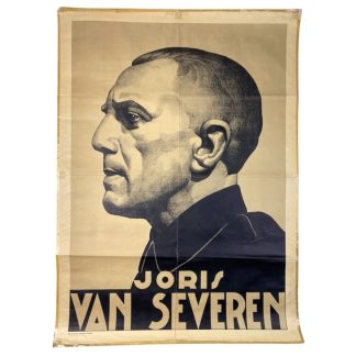 Original WWII Belgian Verdinaso 'Joris van Severen' poster
