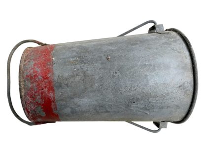 Original WWII Dutch Luchtbeschermingsdienst zinc fire bucket