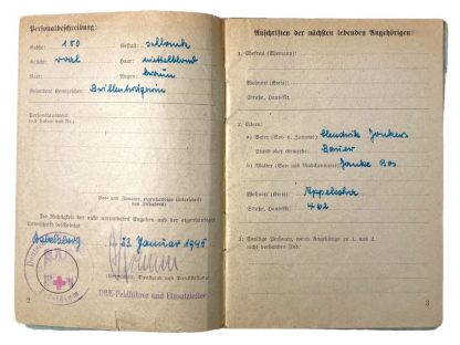 Original WWII Dutch DRK grouping of a nurse from Appelscha (Friesland)
