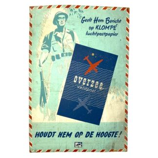 Original 1945-1949 Dutch East Indies related carton sign