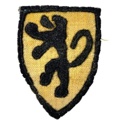Original WWII Flemish Waffen-SS 'SS-Freiwilligen Legion Flandern' sleeve shield