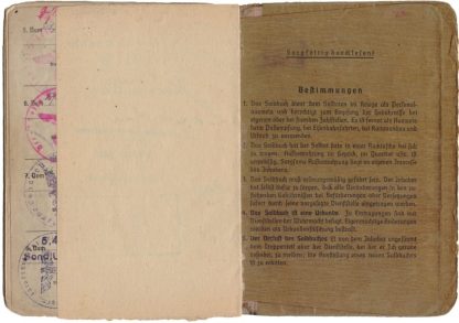 Original WWII German Soldbuch Aufklärungs Regiment 9 (9th Panzer Division)