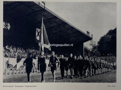 Original WWII German ‘Sonnenwendwettkämpfe der Germanischen Jugend zu Brüssel' folder with photos