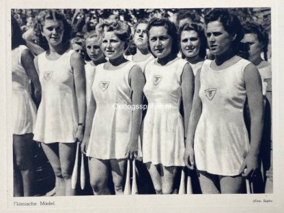 Original WWII German ‘Sonnenwendwettkämpfe der Germanischen Jugend zu Brüssel' folder with photos