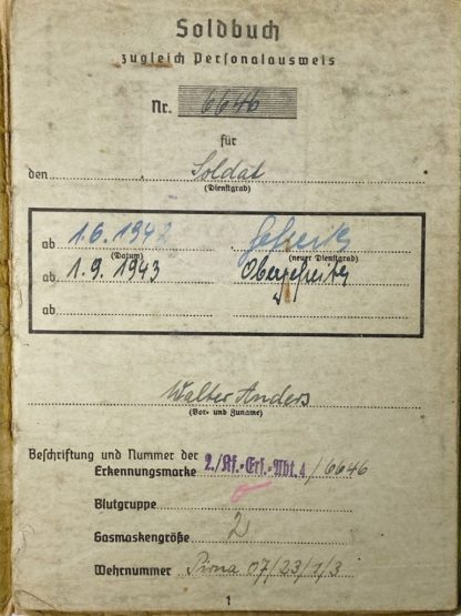 Original WWII German WH Kraftfahr-Ersatz-Abteilung 4 grouping (Norway - Finland - Ukraine)