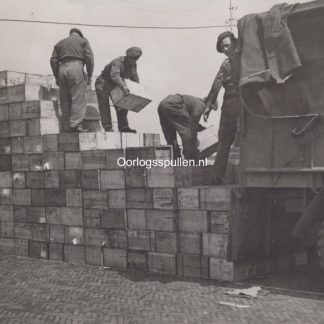 Original WWII Dutch photo - Food supply for the occupied territories in the Netherlands