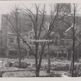 Original WWII Dutch photo of the damaged abbey in Middelburg