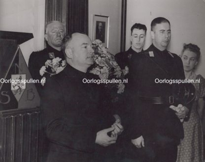 Original WWII Dutch NSB photo - Mussert, Kessler, Scheltinga & Schumacher