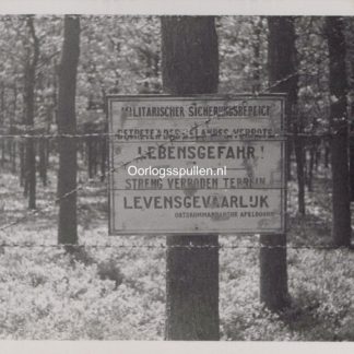 Original WWII Dutch photo German sign in Apeldoorn