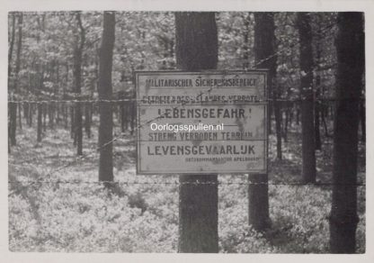 Original WWII Dutch photo German sign in Apeldoorn