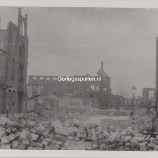 Original WWII Dutch photo of the bombed area of Bezuidenhout in Den Haag