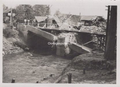 Original WWII Dutch photo May 1940 - Destroyed bridge in Sint-Oedenrode