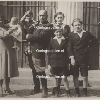 Original WWII German photo of Benito Mussolini with his family