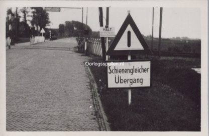 Original WWII Dutch photo German sign in Delft