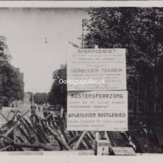Original WWII Dutch photo German signs in Den Haag
