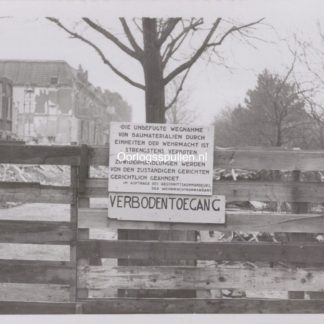 Original WWII Dutch photo German sign in Den Haag