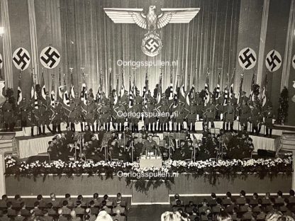Original WWII Dutch NSB photo - Dr. Arthur Seyss-Inquart during speech