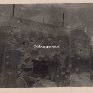 Original WWII Dutch army photo of damaged bunker in May 1940