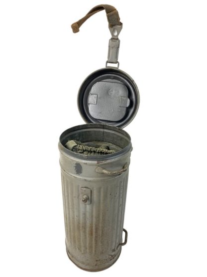 Original WWII German Kriegsmarine Gasmask with shipboard grey canister
