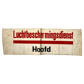 Original WWII Dutch Luchtbeschermingsdienst armband 'Hoofd'