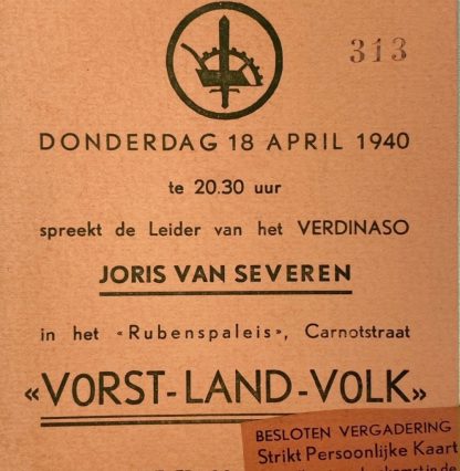 Original WWII Flemish Verdinaso set
