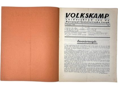 Original WWII Flemish 'Volkskamp' magazine - 1942 - No. 4
