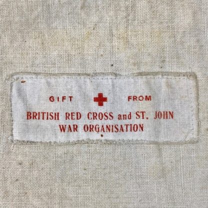 Original WWII British Red Cross personal effects bag from POW