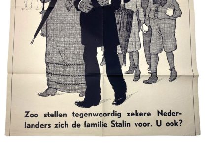 Original WWII Dutch NSB poster - Zondagmorgen in Moskou