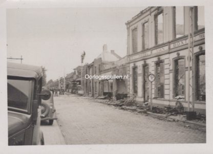 Original WWII Dutch photo May 1940 bombing of Boxtel