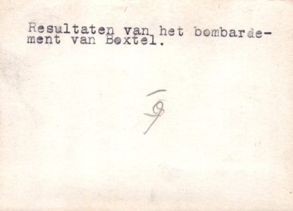 Original WWII Dutch photo May 1940 bombing of Boxtel