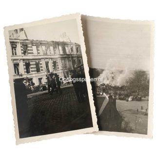 Original WWII Dutch photo set of the bombing of Kleykamp in Den Haag