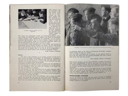 Original WWII Dutch SS brochure - Germaansche Lotsverbondenheid - Opleidingskamp Sennheim