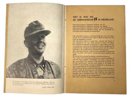 Original WWII Dutch SS brochure - Wat is wat wil de Germaansche SS