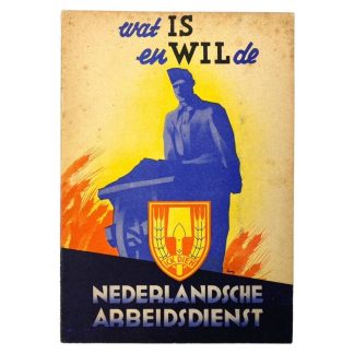 Original WWII Nederlandsche Arbeidsdienst booklet 'wat IS en Wil de NAD'