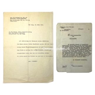 Original WWII Dutch/German documents regarding the inundations at Rhoon