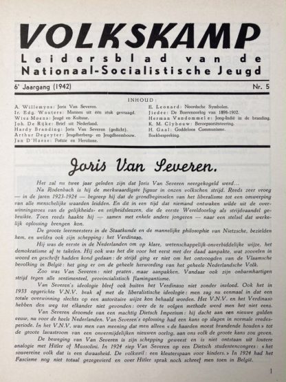Original WWII Flemish 'Volkskamp' magazine - 1942 - No. 5