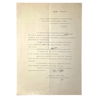 c WWII Dutch document regarding the inundations at IJsselmonde, Ridderkerk and Barendrecht