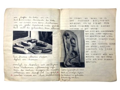 Original WWII Dutch collaboration school notebook